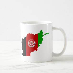 Afghanistan-Flaggenkarte Kaffeetasse