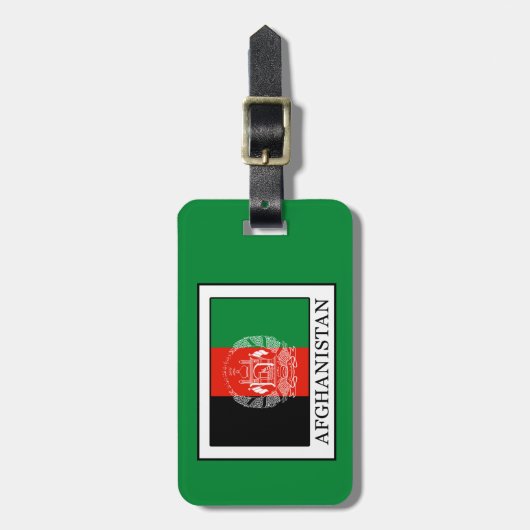 Afghanistan Gepäckanhänger (Vorderseite vertikal)