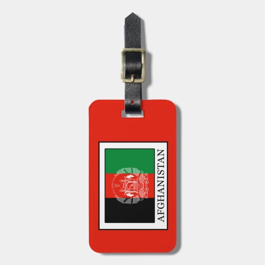 Afghanistan Gepäckanhänger (Vorderseite vertikal)