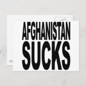 Afghanistan Ist zum Kotzen Postkarte (Vorne/Hinten)