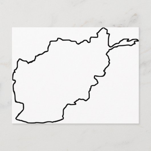 Afghanistan-Karte Postkarte (Vorderseite)