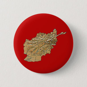 Afghanistan-Karten-Knopf Button