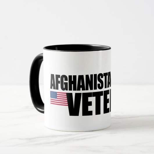 Afghanistan-Kriegsveteran Tasse (Vorderseite Links)
