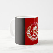 Afghanistan-Landesflaggesymbol lang Kaffeetasse (Vorderseite Links)