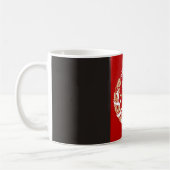 Afghanistan-Landesflaggesymbol lang Kaffeetasse (Links)