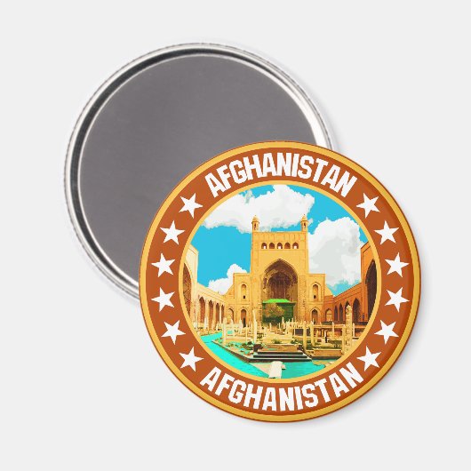 Afghanistan Magnet (Vorderseite/Rückseite)