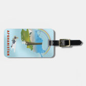 Afghanistan Map Landschaftsreisepaket Gepäckanhänger (Vorderseite horizontal)
