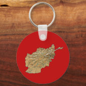 Afghanistan Map Schlüsselanhänger (Vorderseite)