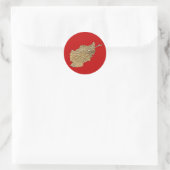 Afghanistan Map Sticker (Tasche)