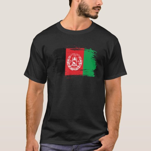 Afghanistan Outfit Afghanistan Flaggensymbol I L T-Shirt (Vorderseite)