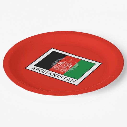 Afghanistan Pappteller (Schrägansicht)