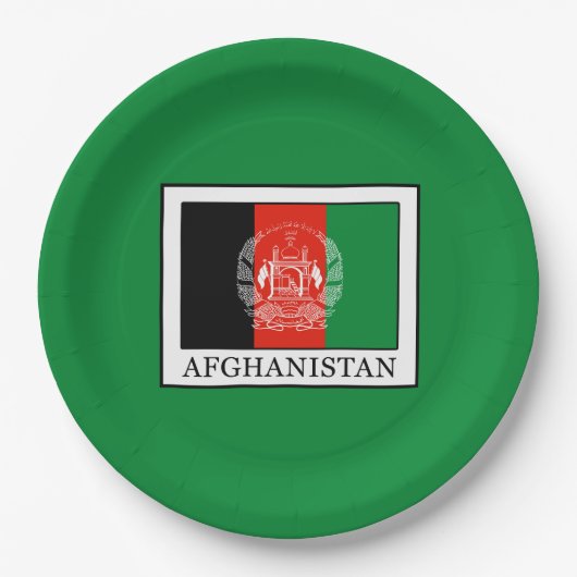 Afghanistan Pappteller (Vorderseite)