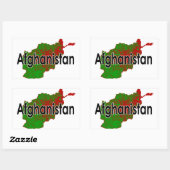 Afghanistan Rechteckiger Aufkleber (Blatt)