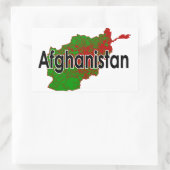Afghanistan Rechteckiger Aufkleber (Tasche)