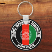 Afghanistan-Runde Schlüsselanhänger (Vorderseite)