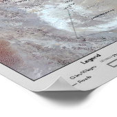 Afghanistan Satelliten Poster Map Print Foto (Ecke)
