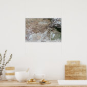 Afghanistan Satelliten Poster Map Print Foto (Küche)