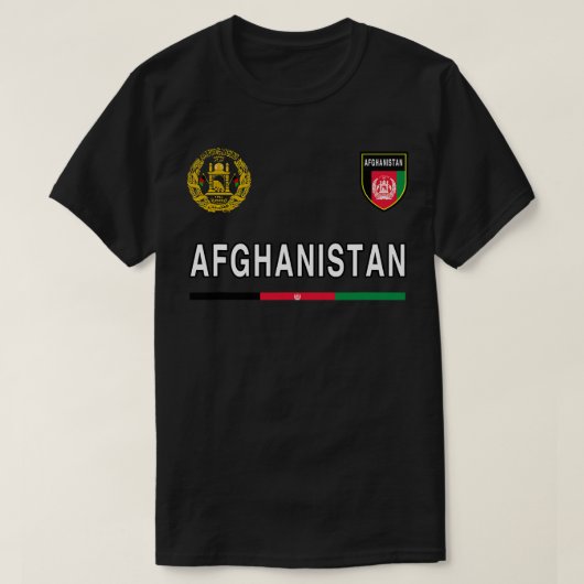 Afghanistan T - Shirt Sport/Fußball Jersey T-Shirt (Design vorne)