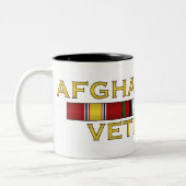Afghanistan-Tierarzt-Tasse Zweifarbige Tasse (Links)