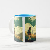 Afghanistan Travel Poster Coffee Tasse (Vorderseite Links)