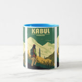 Afghanistan Travel Poster Coffee Tasse (Mittel)
