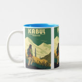 Afghanistan Travel Poster Coffee Tasse (Links)