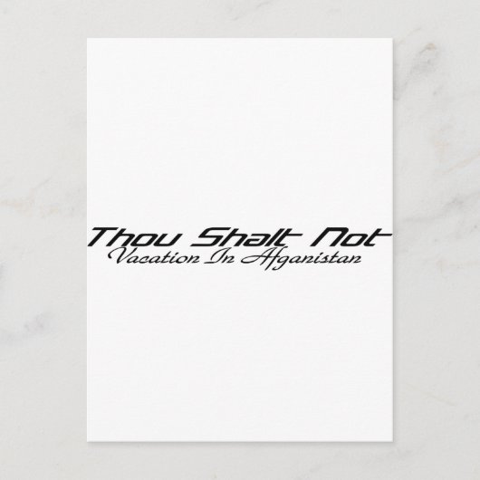 Afghanistan-Urlaub Postkarte (Vorderseite)