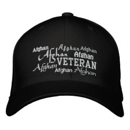 Afghanistan Veteran - bestickter Hut