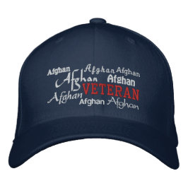Afghanistan Veteran - bestickter Hut