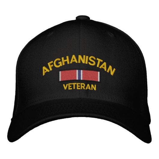 Afghanistan Veteran Bronze Star Bestickte Baseballkappe (Vorderseite)