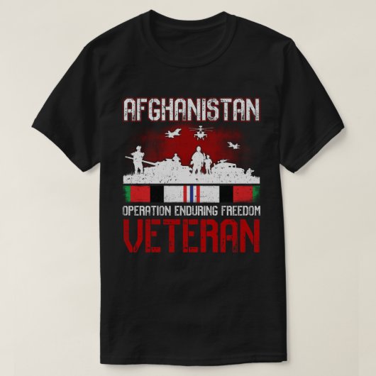 Afghanistan Veteran Graphic T-Shirt (Design vorne)