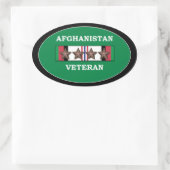 Afghanistan Veteran Stickers Oval 4 ACS (Tasche)