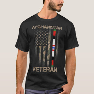 Afghanistan Veteran US Flag Proud Army Mi T-Shirt