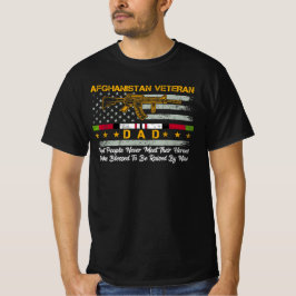 Afghanistan Veteran Vater Afghanistan Krieg Militä T-Shirt