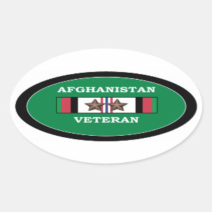 Afghanistan-Veteranen-Aufkleber 2 ACS Ovaler Aufkleber