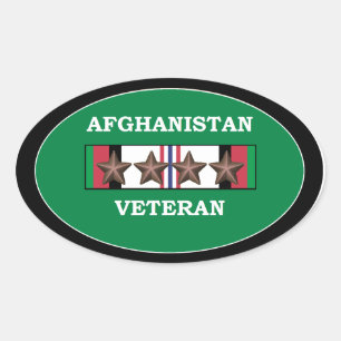 Afghanistan-Veteranen-Aufkleber-Oval 4 ACS Ovaler Aufkleber