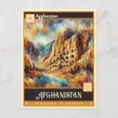 Afghanistan | Vintage Malerei Postkarte (Vorderseite)