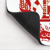 Afghanistan-Wappen Mousepad (Ecke)