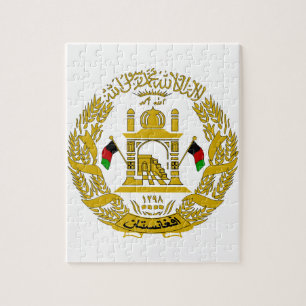 Afghanistan-Wappen Puzzle
