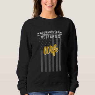 Afghanistan War Veteran Ehefrau stolz auf die amer Sweatshirt