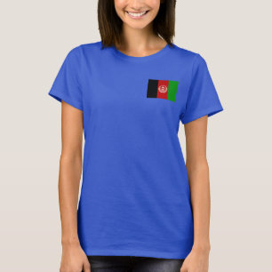 Afghanistanflaggen- und -karten-DK-T - Shirt