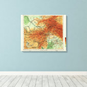 AfghanistanPanoramakarte Afghanistan Leinwanddruck (Insitu (Holzboden))