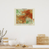 AfghanistanPanoramakarte Afghanistan Poster (Küche)