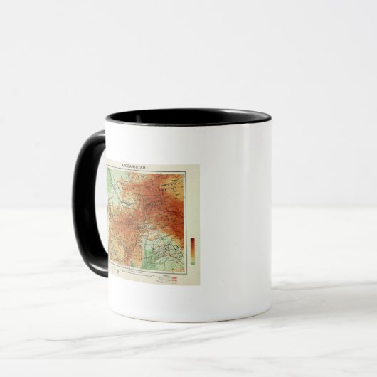 AfghanistanPanoramakarte Afghanistan Tasse (Vorderseite Links)