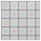 Afghi Tile Muster Pastel Variationen 4in. Wieder v Stoff (Muster)