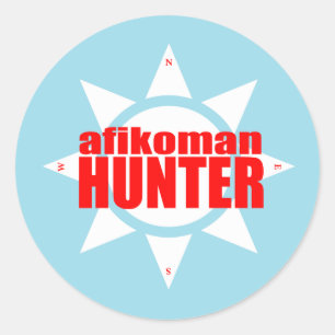 Afikoman Hunter Runder Aufkleber
