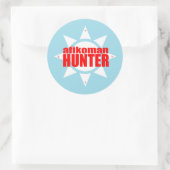 Afikoman Hunter Runder Aufkleber (Tasche)