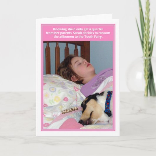 Afikomen Ransom Tooth Fairy Passover Card Karte (Vorderseite)