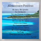 Afirmaciones Positivas Poster (Vorne)
