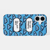 AFK Clouds – Retro-Pixel-Telefon iPhone 16 Hülle (Rückseite (Horizontal))